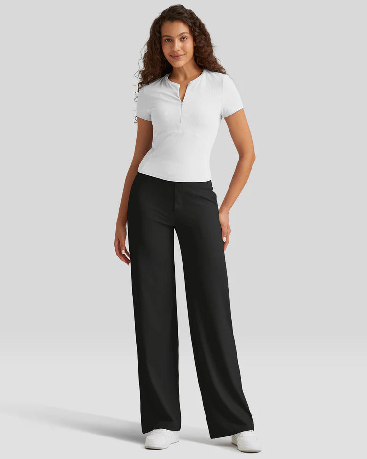 AllureFit™ Loose High-Waist Business Casual Pants