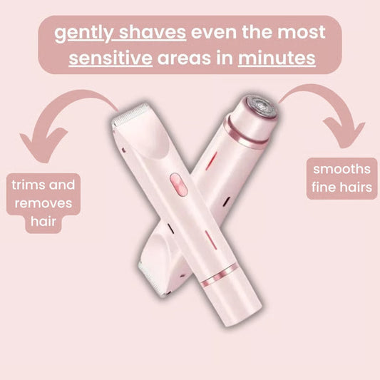 GlowTrim Pro 2-in-1 Painless Bikini Hair Trimmer