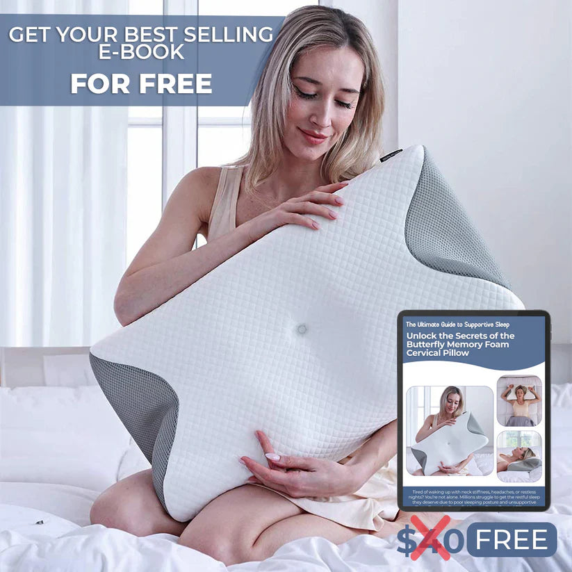 Butterfly Memory Foam Cervical Pillow – Neck & Shoulder Support
