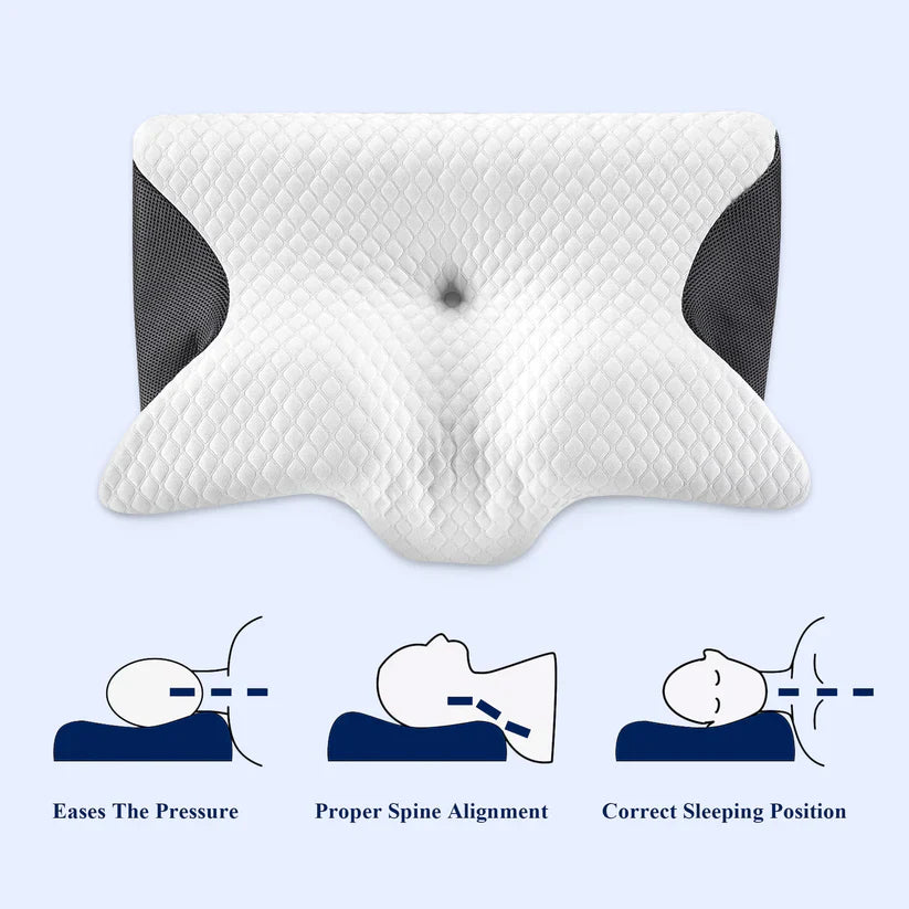Butterfly Memory Foam Cervical Pillow – Neck & Shoulder Support