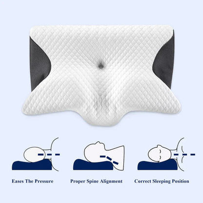 Butterfly Memory Foam Cervical Pillow – Neck & Shoulder Support